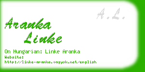 aranka linke business card